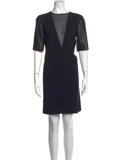 Pre-owned Miu Miu 2013 Mini Dress In Black