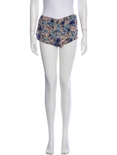 Pre-owned Miu Miu 2013 Mini Shorts In Gray
