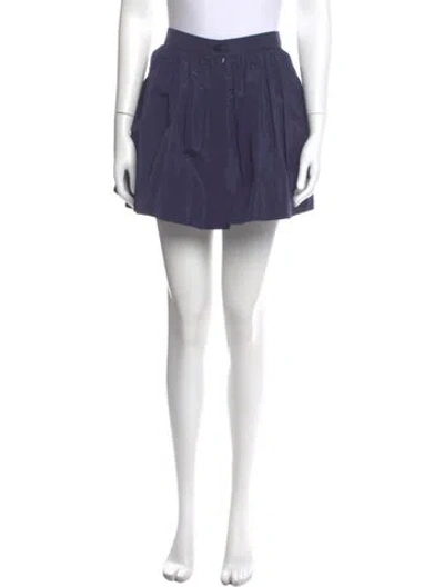 Pre-owned Miu Miu 2013 Mini Skirt In Blue