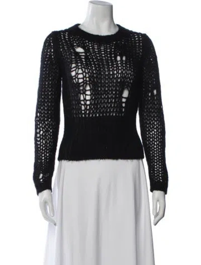 Pre-owned Miu Miu 2013 Mohair Sweater In Black