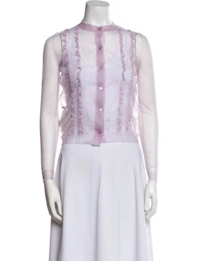 Pre-owned Miu Miu 2013 Nylon Sweater In Purple