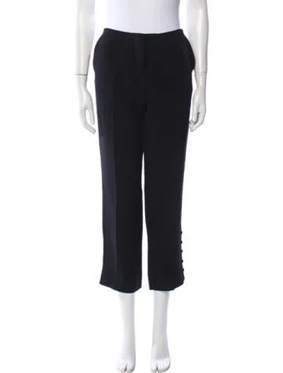Pre-owned Miu Miu 2013 Straight Leg Pants In Black