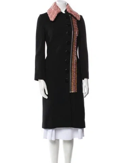 Pre-owned Miu Miu 2013 Virgin Wool Fur Coat In Multi