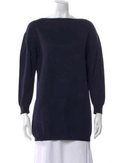Pre-owned Miu Miu 2013 Virgin Wool Sweater In Blue
