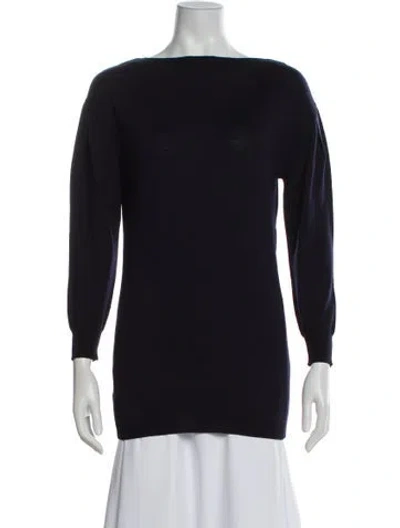 Pre-owned Miu Miu 2013 Virgin Wool Sweater In Blue