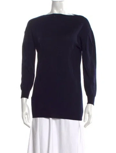 Pre-owned Miu Miu 2013 Virgin Wool Sweater In Blue