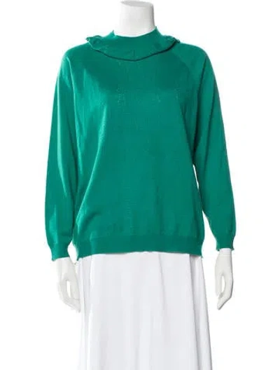 Pre-owned Miu Miu 2013 Virgin Wool Sweater In Green