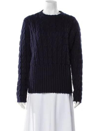 Pre-owned Miu Miu 2013 Wool Sweater In Blue
