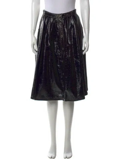 Pre-owned Miu Miu 2014 Midi Length Skirt In Blue