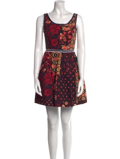 Pre-owned Miu Miu 2014 Mini Dress In Black