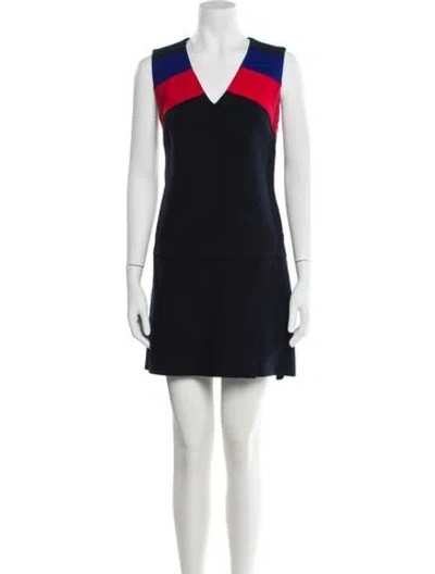 Pre-owned Miu Miu 2014 Mini Dress In Black