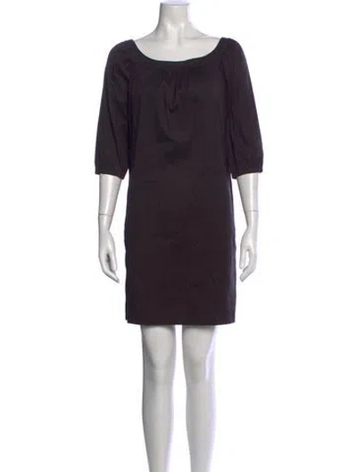 Pre-owned Miu Miu 2014 Mini Dress In Black