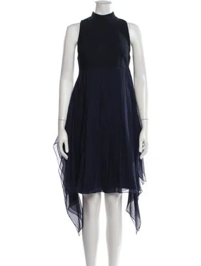 Pre-owned Miu Miu 2014 Mini Dress In Black