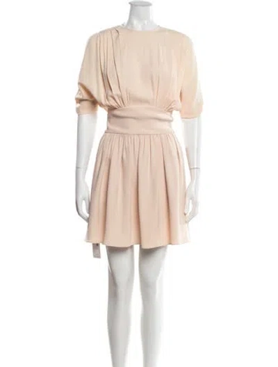 Pre-owned Miu Miu 2014 Mini Dress In Neutrals