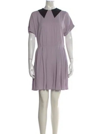 Pre-owned Miu Miu 2014 Mini Dress In Purple