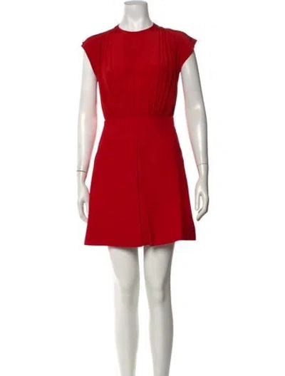 Pre-owned Miu Miu 2014 Mini Dress In Red