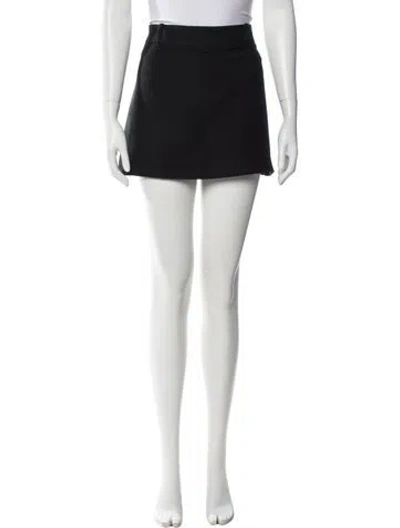 Pre-owned Miu Miu 2014 Mini Skirt In Black
