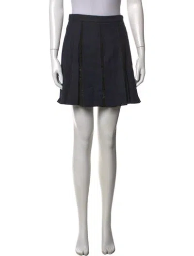 Pre-owned Miu Miu 2014 Mini Skirt In Blue