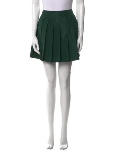 Pre-owned Miu Miu 2014 Mini Skirt In Green
