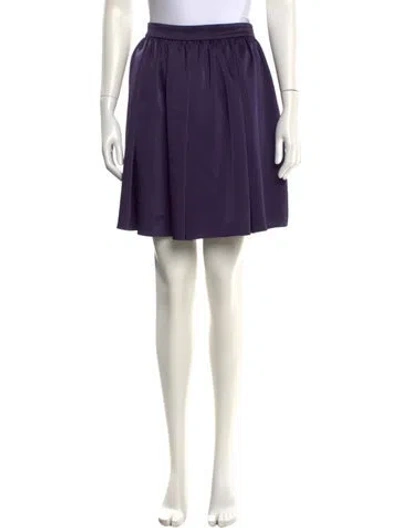 Pre-owned Miu Miu 2014 Mini Skirt In Purple