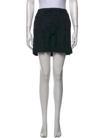 Pre-owned Miu Miu 2014 Mini Skirt W/ Tags In Black