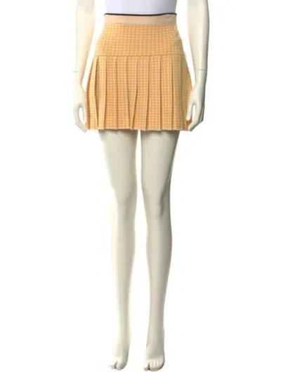 Pre-owned Miu Miu 2014 Mini Skirt In Yellow
