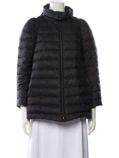 Pre-owned Miu Miu 2014 Nylon Down Jacket In Gray
