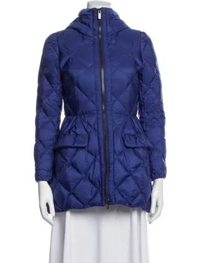 Pre-owned Miu Miu 2014 Nylon Parka In Blue