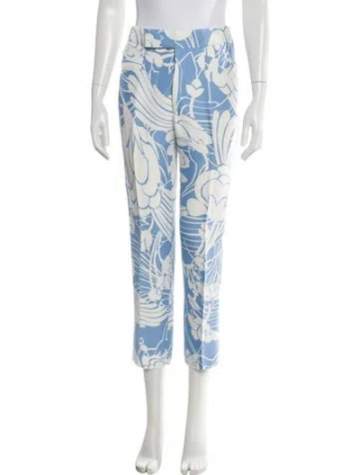 Pre-owned Miu Miu 2014 Straight Leg Pants In Blue