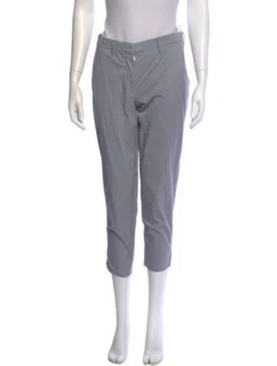Pre-owned Miu Miu 2014 Straight Leg Pants In Gray