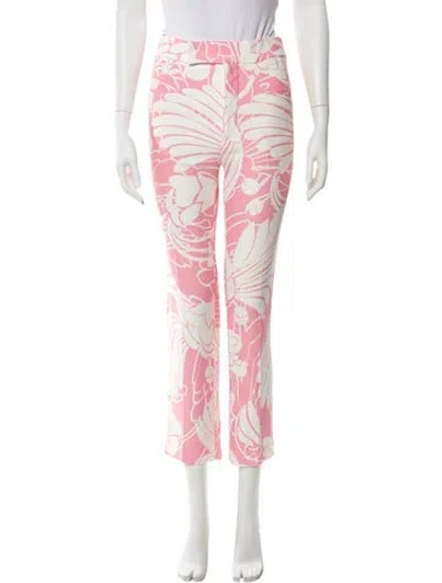Pre-owned Miu Miu 2014 Straight Leg Pants In Pink