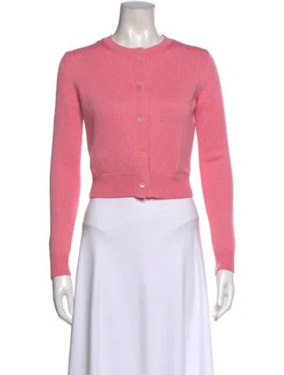 Pre-owned Miu Miu 2015 Crew Neck Sweater In Pink