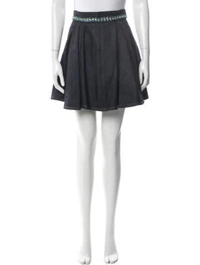 Pre-owned Miu Miu 2015 Knee-length Skirt In Blue
