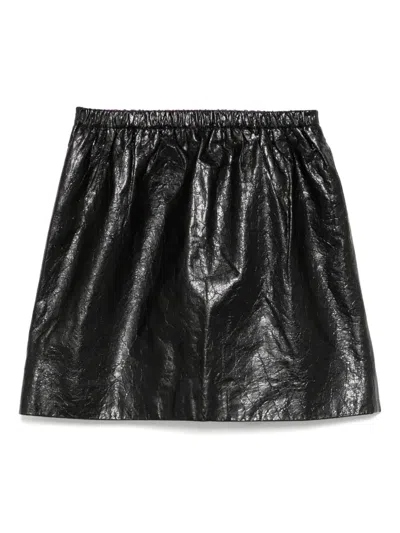 Pre-owned Miu Miu 2015 Leather Skirt