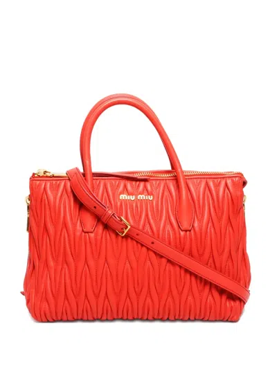 Pre-owned Miu Miu 2015 Matelasse 2-way Handbag