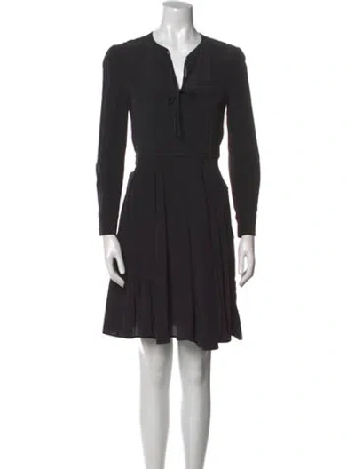 Pre-owned Miu Miu 2015 Mini Dress In Black