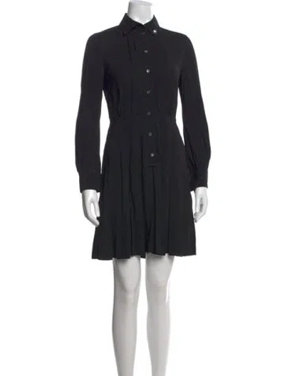 Pre-owned Miu Miu 2015 Mini Dress In Black