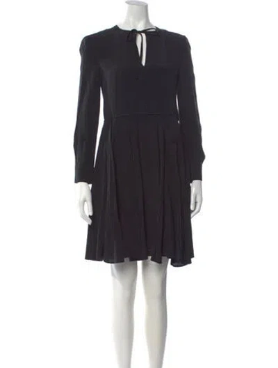 Pre-owned Miu Miu 2015 Mini Dress In Black