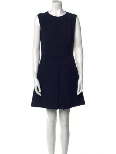 Pre-owned Miu Miu 2015 Mini Dress In Blue
