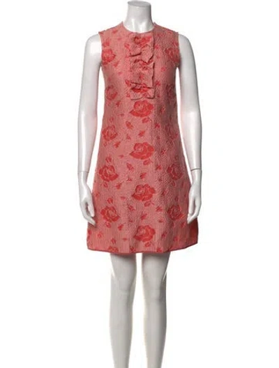 Pre-owned Miu Miu 2015 Mini Dress In Pink