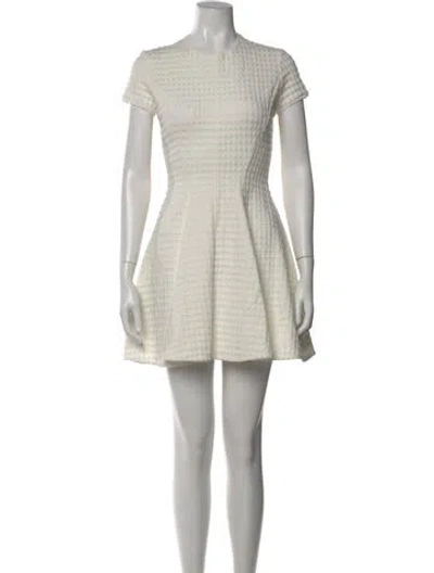 Pre-owned Miu Miu 2015 Mini Dress W/ Tags In Neutral