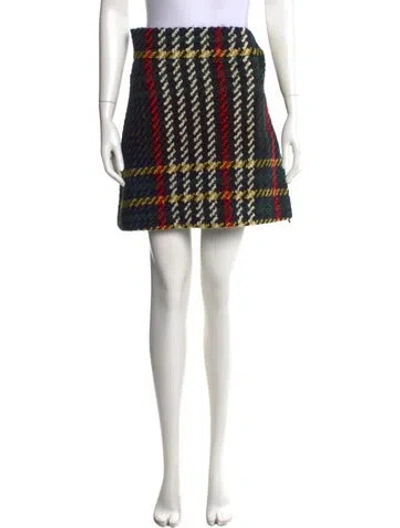 Pre-owned Miu Miu 2015 Mini Skirt In Black
