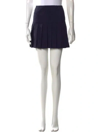 Pre-owned Miu Miu 2015 Mini Skirt In Blue