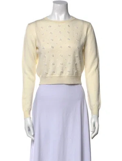 Pre-owned Miu Miu 2015 Scoop Neck Sweater In Neutral