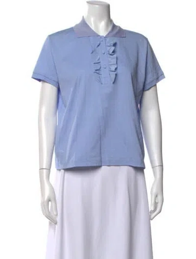 Pre-owned Miu Miu 2015 Short Sleeve Polo In Purple