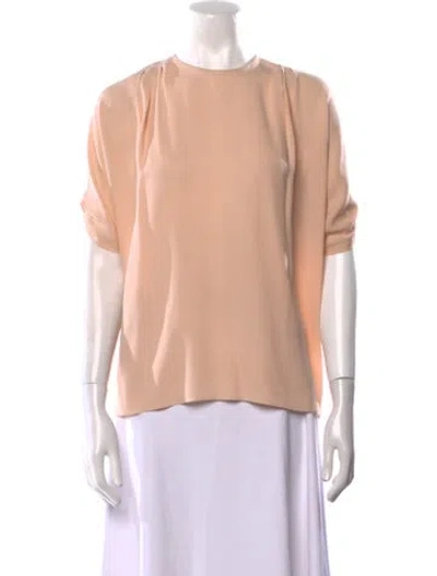 Pre-owned Miu Miu 2015 Silk Blouse In Pink