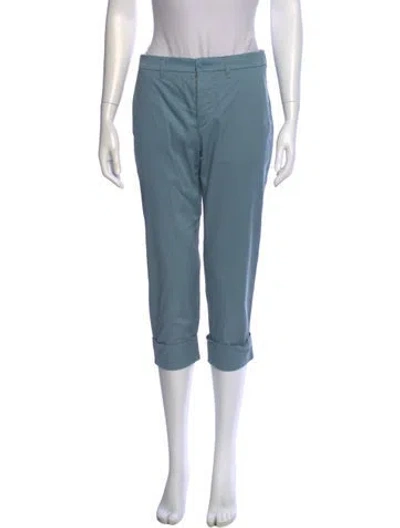 Pre-owned Miu Miu 2015 Straight Leg Pants In Blue