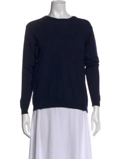 Pre-owned Miu Miu 2015 Virgin Wool Sweater In Blue