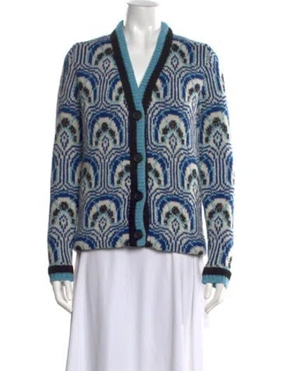 Pre-owned Miu Miu 2015 Wool Sweater In Blue