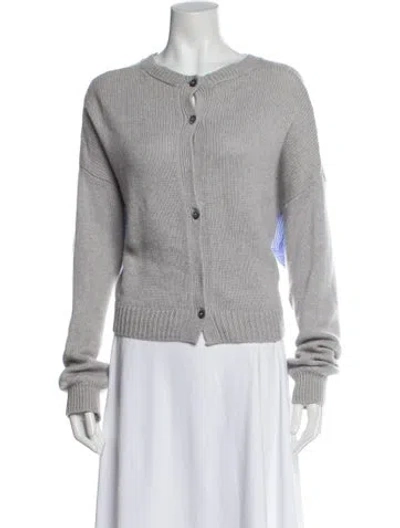 Pre-owned Miu Miu 2016 Cashmere Sweater In Gray